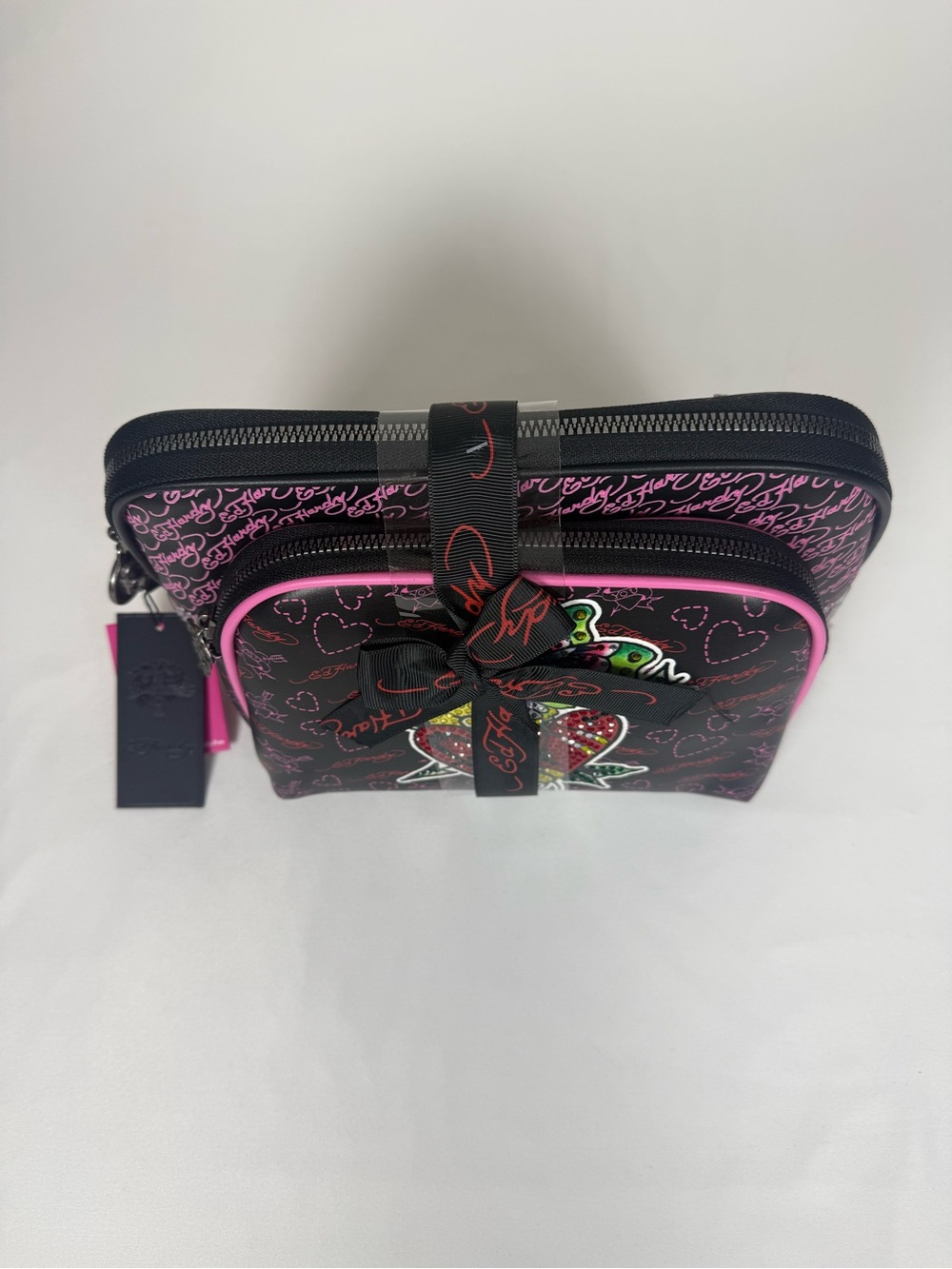 Ed Hardy 2-Piece Rhinestone Cosmetic Bag Set ✨🖤 - Picture 3 of 10